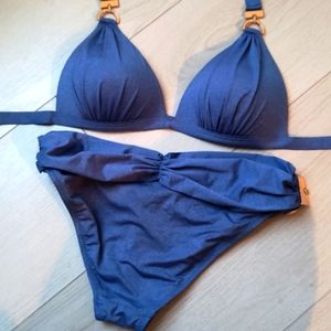 Blue bikini